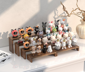 Support de présentation à plusieurs niveaux en bois personnalisé |   Présentoir empilable pour cupcakes et aliments |   Stand d'exposition pour vendeurs OEM pour salons d'artisanat - Product Image 4