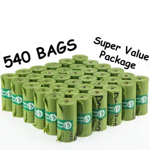 PE生分解性ボックスパックペット廃棄物バッグ犬のうんちバッグディスペンサートップファッションカラーボックスパッキング
