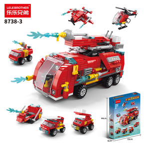 Lele Brother 6 en 1 Briques de Construction Policières Transformables Jouets Voiture Anti-explosion SWAT Blocs Éducatifs Modèle Jouet 371 Pièces - Product Image 6