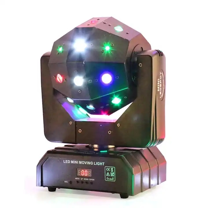 Professional 350W DJ Equipment with 3W*16PCS 3 in 1 Beam RGBW LED Disco Laser Stage Moving Head Strobe Light for Parties