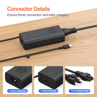 Chargeur USB-C 65W en gros pour Dell XPS 13 9300 9310 9305, pour Dell Latitude 9410 9420 20V 3.25A, chargeur Type-C pour Dell