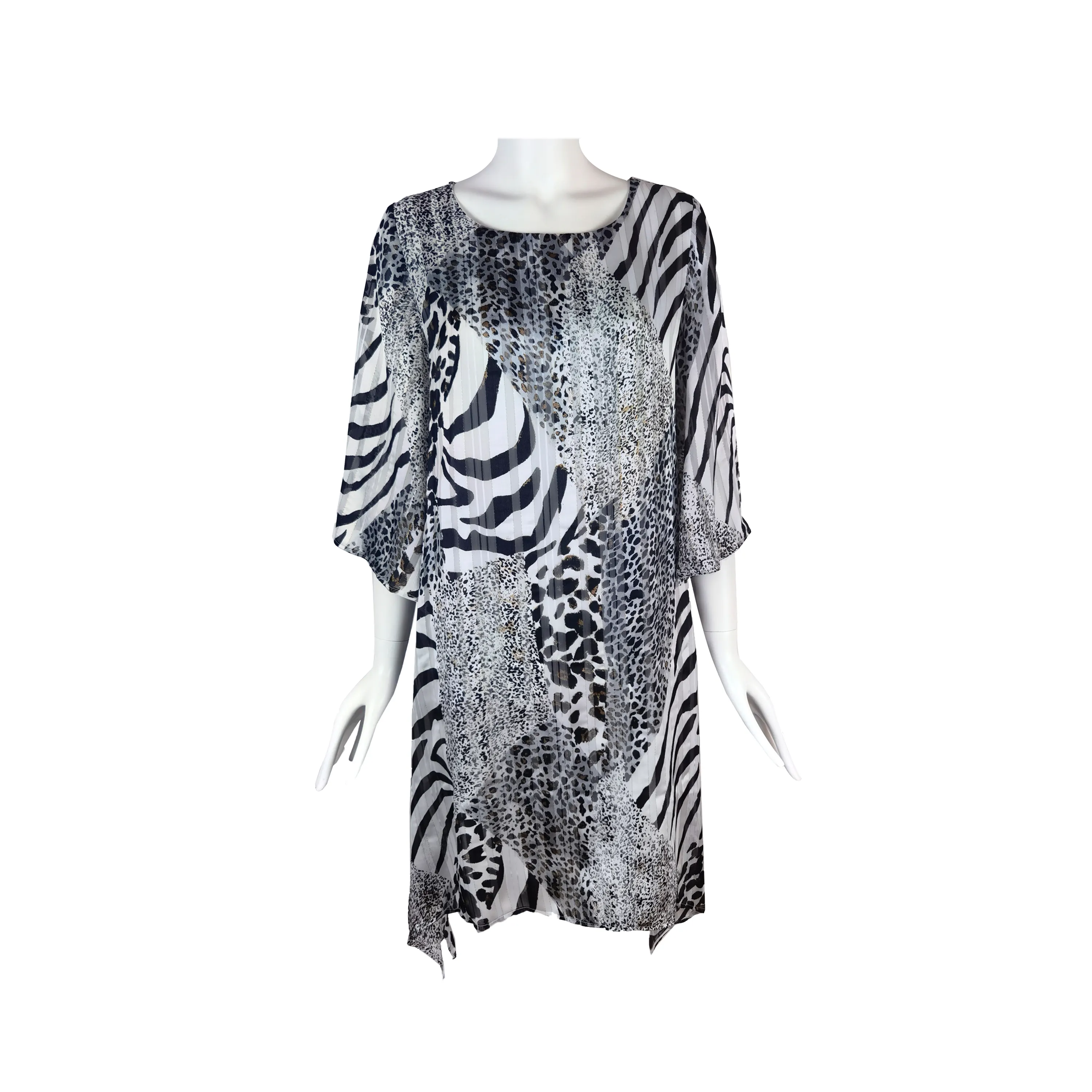 2022 Latest High Quality Plus Size Leopard Modern Summer Dress Beautiful Women Beach Casual Dress