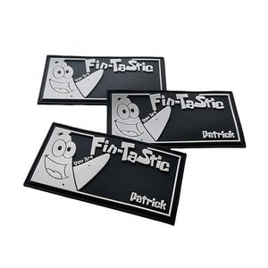 Parches de PVC 3D personalizados con logo, termograbados, tácticos, con reverso de goma moldeada para prendas - Product Image 3