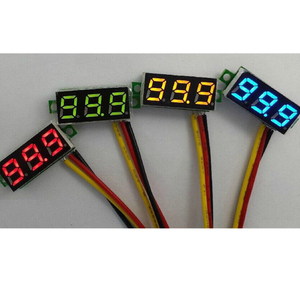 Voltmetro Digitale LED DC 0,28 Pollici 0-100V Tester di Tensione per Auto e Dispositivi Mobili Rilevatore di Tensione 12V Rosso Verde Blu Giallo - Product Image 5