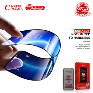 Los Más Vendidos, Protector de Pantalla Mate Suave Anti-Espía para Móvil, para <span class=keywords><strong>iPhone</strong></span>, para Samsung, Anti-Voyeur, PET Cerámico 2.5D - Product Image 3