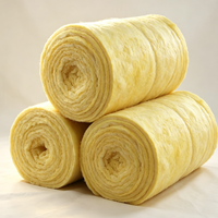 Couverture en laine de verre INSULWOOL 175mm R21 Jaune Rose Marron – Feuille d'absorption acoustique écologique sans méthanol en tissu de verre blanc