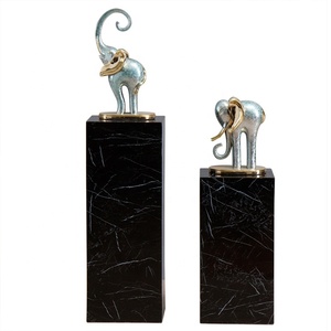 Wedding Black Marble Square <span class=keywords><strong>Pillar</strong></span> Thiết Kế Trang Trí Nội Thất Trụ Vuông Chủ Cho Chậu Hoa - Product Image 1