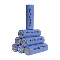 Harga Murah 21700 4000mAh 4500mAh 4800mAh 5000mAh Sel Silinder 3.7Volt Baterai Lithium Ion untuk Peralatan Rumah Tangga Perahu Listrik