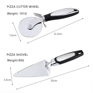 Coupe-pizza, pelle à gâteau, accessoires de pâtisserie, kit d'ustensiles, outil à découper rond, roulette à pizza - Product Image 4
