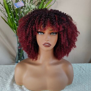 Peluca Africana XS al por Mayor, 10 Pulgadas, Fibra Resistente al Calor, Rizada Natural, Negra, para <span class=keywords><strong>Trenzas</strong></span> Sintéticas Marrón Claro - Product Image 2