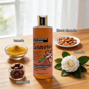 Aceite Corporal Corrector de Cúrcuma con Glutatión y Colágeno, Fuerte Blanqueamiento, Elimina Manchas Oscuras en <span class=keywords><strong>Axilas</strong></span>, Antiarrugas, Hidratante, SPF 50++ - Product Image 4
