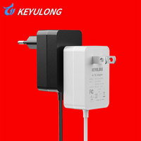 Adaptateur secteur mural AC 100-240V vers DC 5V 6V 9V 12V, 5V1A-2A 6V2A 9V1A 12V1A, prise EU/US, en matériau PC