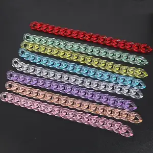 29cm Clear Acrylic Linking Rings For Handbag Accessories Plastic Resin Open Links