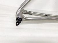 Cadre de vélo tout-terrain en alliage de titane, léger, à vitesse unique, entièrement intégré, avec freins à disque, imprimé en 3D, pour pneus 35c
