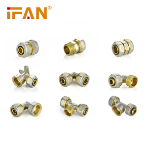 IFAN Bán Sỉ Đầu Nối Nén Pex 16-32Mm Đầu Nối Ống Nước Bằng Đồng Đầu Nối Ống Pex