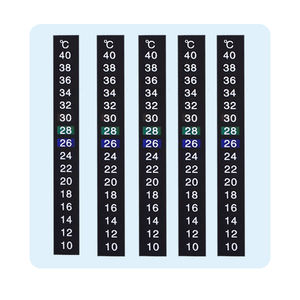 डिजिटल पालतू सामग्री पट्टी स्टिक-ऑन मछली टैंक थर्मामीटर तापमान स्टिकर चिपकने वाले घरेलू उपयोग एक्वेरियम के साथ रंग बदलता है - Product Image 4