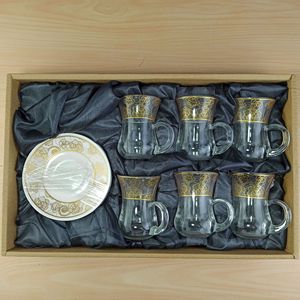 Arabo set <span class=keywords><strong>da</strong></span> <span class=keywords><strong>caffè</strong></span> di <span class=keywords><strong>disegno</strong></span> in oro <span class=keywords><strong>tazza</strong></span> di tè <span class=keywords><strong>tazza</strong></span> di vetro e piattino set etiope insieme della <span class=keywords><strong>tazza</strong></span> di <span class=keywords><strong>caffè</strong></span> - Product Image 3