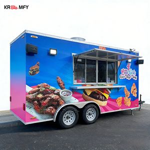 2026 Stainless Steel Aluminum Trailer Fully Equipped Snack Food Chips Restaurant Mobile <b>Kitchen</b> Fast Food Trucks for <b>Sale</b> in Usa - Product Image 3