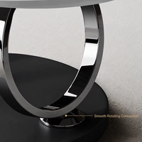 Table basse de luxe en acier inoxydable, offre spéciale, moderne de haute qualité, meuble de salon, haut en marbre, Table basse