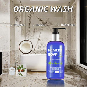 OMB ODM Gel de Ducha Corporal Herbal Orgánico Personalizado con Menta, Aloe Vera, Blanqueador de Piel, Hidratante con Aceite de Árbol de Té - Product Image 3