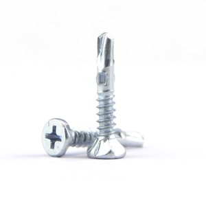 Tornillos autorroscantes de cabeza avellanada cruzada con punta de taladro y orejeta de doble cara, sujetadores metálicos estándar nacional - Product Image 2