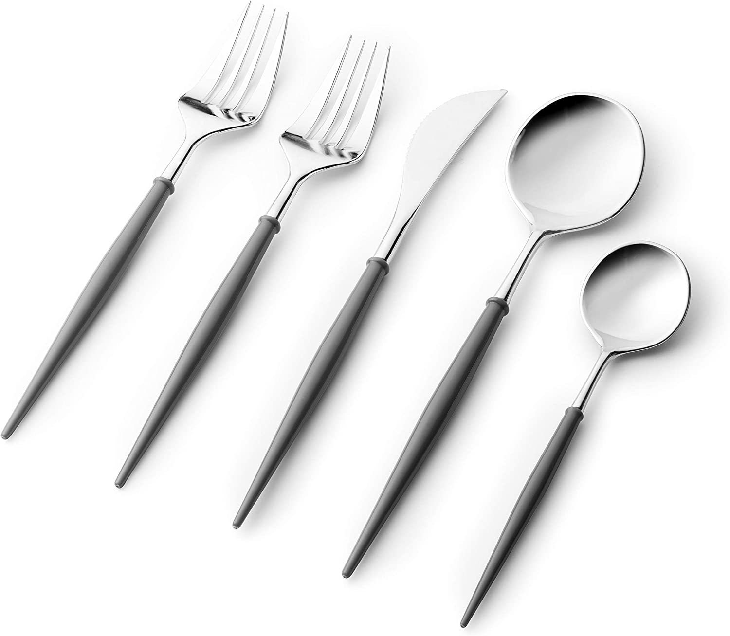 Disposable Luxury Plastic Flatware Set DM-X5F | Zhejiang Xueli Eco-Friendly Cutlery