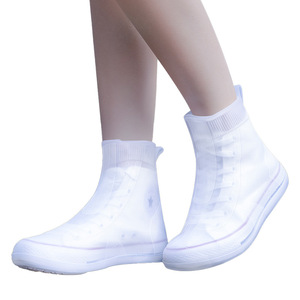 Men's Women's Rain Boots <strong>Silicone</strong> Thickened Rain-Proof Snow-Proof <strong>Waterproof</strong> Outer Wear Wear-Resistant Foot Cover Rain Water - Product Image 5