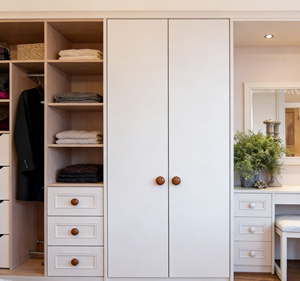 BALOM Manufacturer Custom Luxury Wooden <b>Wardrobe</b> Combination Design Modern Style Portable <b>Storage</b> Furniture for Family Home - Product Image 5