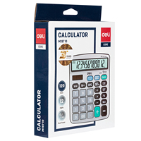 Deli EM19710 Calculatrice de bureau Calculatrice en métal à 12 chiffres