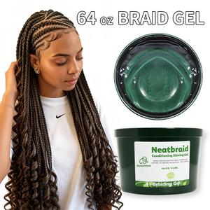 Gel de Control para Trenzas y Locs, 64 oz, OEM ODM, Sin Escamas, para Cabello Negro - Product Image 5