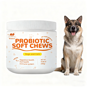 Suppléments à mâcher doux probiotiques naturels sans grain pour chiens avec vitamines et minéraux pour la santé digestive et le soutien immunitaire - Product Image 1