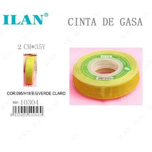 Nastro di Gasa 2 Cm 35 Y Verde Chiaro per Forniture Artigianali - Product Image 1