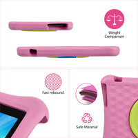 Tablette Android pour enfants de 10 pouces MTK6737 avec contrôle parental, 3 Go de RAM, 32 Go de stockage, tablette PC avec étui antichoc en EVA