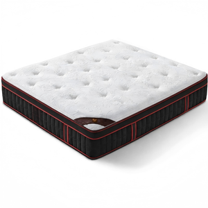 Colchón de Lujo de Primera Calidad, Tamaño King y Queen, Tejido Cómodo, Diseño con Cremallera, Espuma Viscoelástica de Gel de Látex, Resortes Independientes - Product Image 1