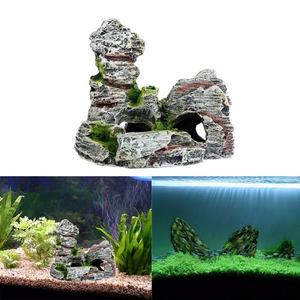 Vente chaude Style Ancien Résine Rocaille En Gros Aquarium Fish Tank Fournitures Salon Accessoires Boîte Emballé - Product Image 2