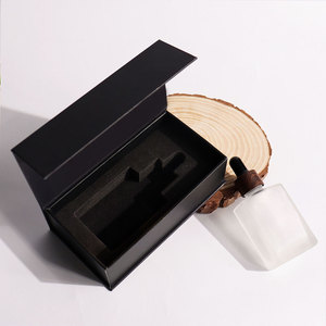 Refillable 30ml <strong>Transparent</strong> Frosted Square Empty Customize Amber Glass Serum Oil <strong>Dropper</strong> <strong>Bottles</strong> With Dark Plastic Wood Lids - Product Image 3