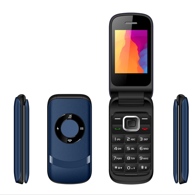 Wholesale New Mt60 Flip Phone Mini 2.4 Inch Dual Sim 2G Network Quad Band Unlocking Foldable Mobile Phone
