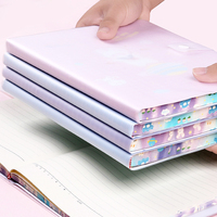 Diario para Estudiantes, Diseño de Conejo Espacial, Cuaderno de PVC con Cierre de Botón, Papel Rayado de 80g, Agradable para la Vista, Personalización OEM Disponible