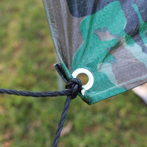 Bâche industrielle légère en microfibre PE unie, imperméable, tricotée, anti-UV, à rayures - Product Image 3