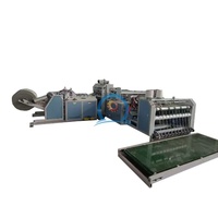 Machine industrielle entièrement automatique de découpe et de couture de sacs tissés en PP pour sacs de riz et de ciment en polypropylène avec pliage du fond