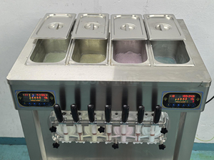 Machine à <span class=keywords><strong>glace</strong></span> molle commerciale à 7 têtes, petite machine à crème glacée avec pré-refroidissement et cônes <span class=keywords><strong>de</strong></span> fraîcheur - Product Image 6