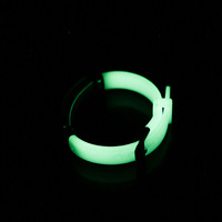 Bracelet en silicone et acier titane lumineux, tendance et brillant, pour couple, avec logo gravé au laser, personnalisable