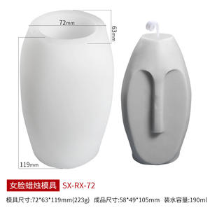 Molde de cara de silicona de alta calidad Molde de Pilar Moldes De Silicon - Product Image 4