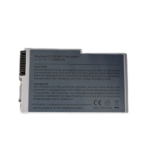 بطارية أجهزة الكمبيوتر المحمول, بطارية 11.1 فولت/10.8 فولت لأجهزة ديل الموديلات التالية <span class=keywords><strong>Latitude</strong></span> D500 D505 D510 D520 <span class=keywords><strong>D530</strong></span> D610 D600 500m 510m 600m W1605 YD165 G2053A01 C1295 - Product Image 2