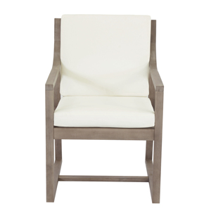 Set di Sedie da Esterno, Arredamento Moderno per Patio, Struttura in Legno con Cuscini Beige per Giardino e Cortile - Product Image 3