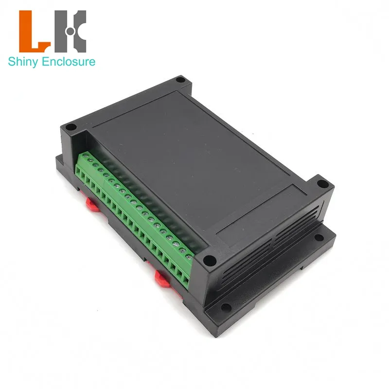 145*90*40mm Klemmen block Encoder modul elektronische Projekt box ABS-Kunststoff-Anschluss kasten gehäuse Din-Rail-Chassis-Gerät