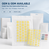 Patch anti-acné multi-tailles avec couche de gel hydrocolloïde, patch anti-acné de nuit pour le nez, impression de logo personnalisée