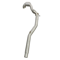 Tuyau d'échappement sport à haut débit avec valve SS304 pour VW Golf 8R MK8 2.0T, collecteur avant 200 cellules, amélioration des performances, personnalisé, finition miroir