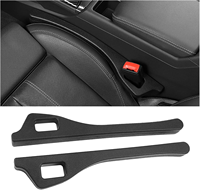 QEEPEI Lot de 2 organiseurs pratiques en PU anti-chute pour console de voiture, bande de remplissage pour l'espace latéral du siège de voiture