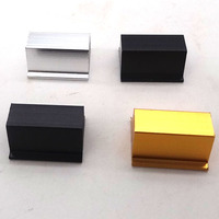 Disipador de Calor de Aluminio Anodizado de Alta Calidad, Aleta de Enfriamiento Mecanizada por CNC Personalizada para Electrónica de Potencia e Iluminación LED